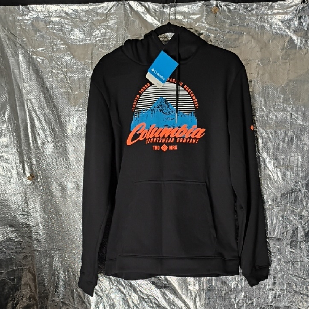 Columbia Black and Blue Graphic Hoodie